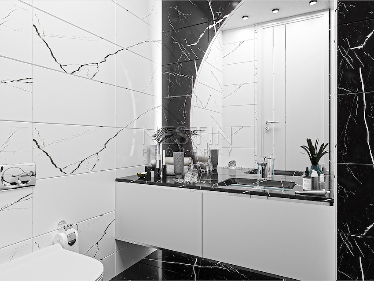 Новый проект на стадии строительства в районе Махмутлар в 1000 м от Средиземного моря фото 17