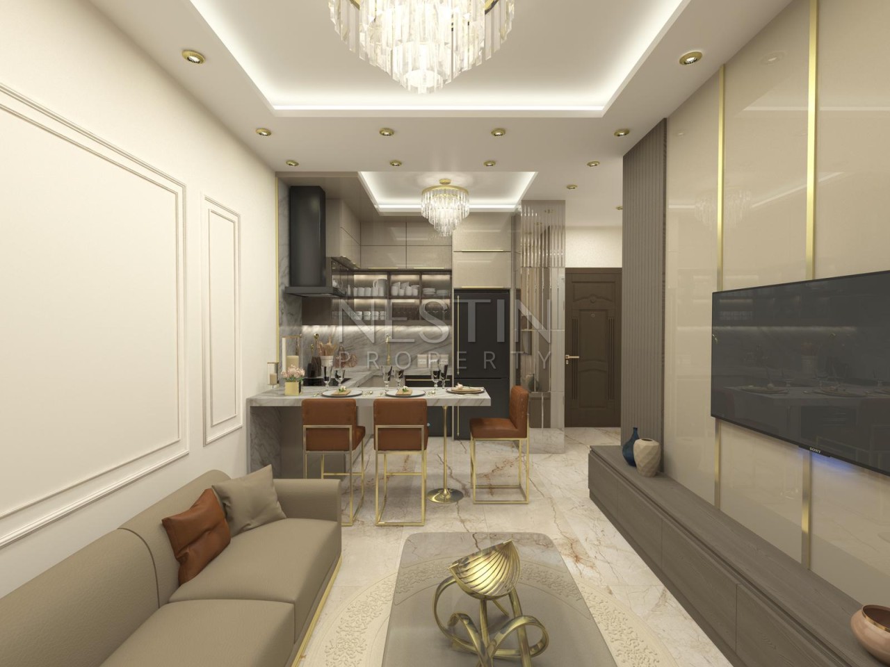 Квартира 1+1 в районе Махмутлар в 900 м от Средиземного моря фото 4