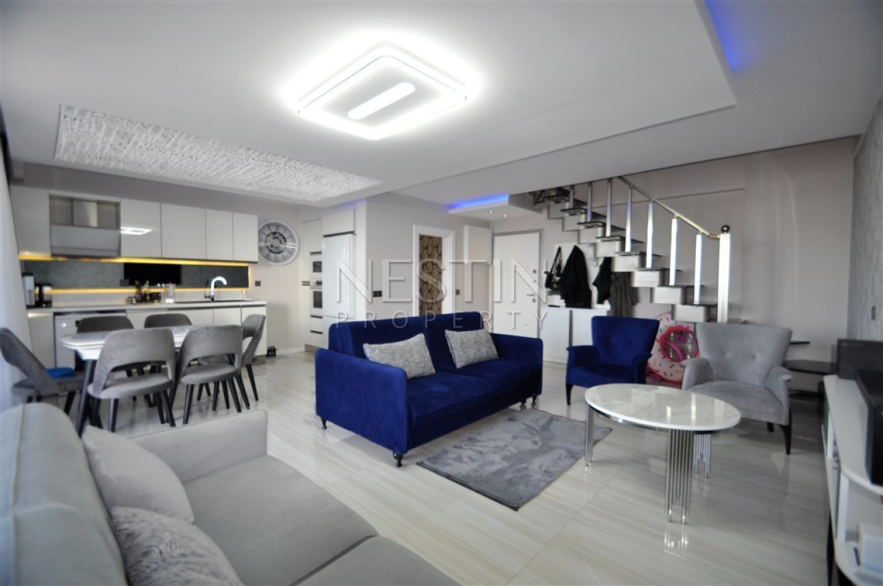 Квартира дуплекс 2+1 в районе Каргыджак в 700 м от Средиземного моря фото 7