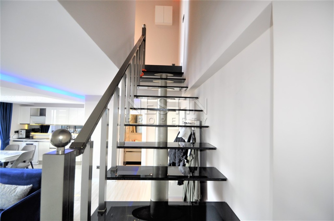 Квартира дуплекс 2+1 в районе Каргыджак в 700 м от Средиземного моря фото 20