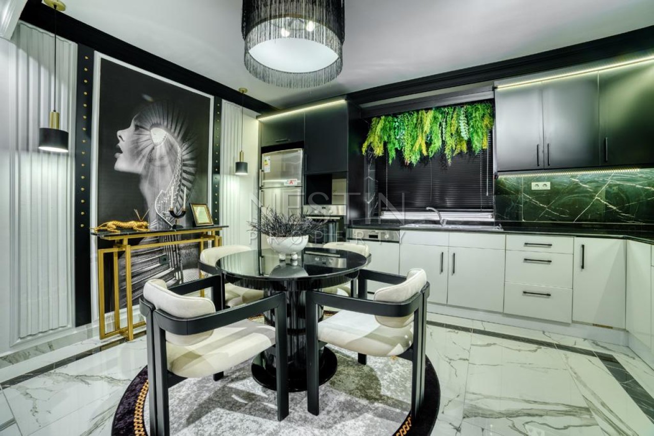 Вилла 3+1 в центре города Аланья в районе Тепе с видом на море и горы фото 4