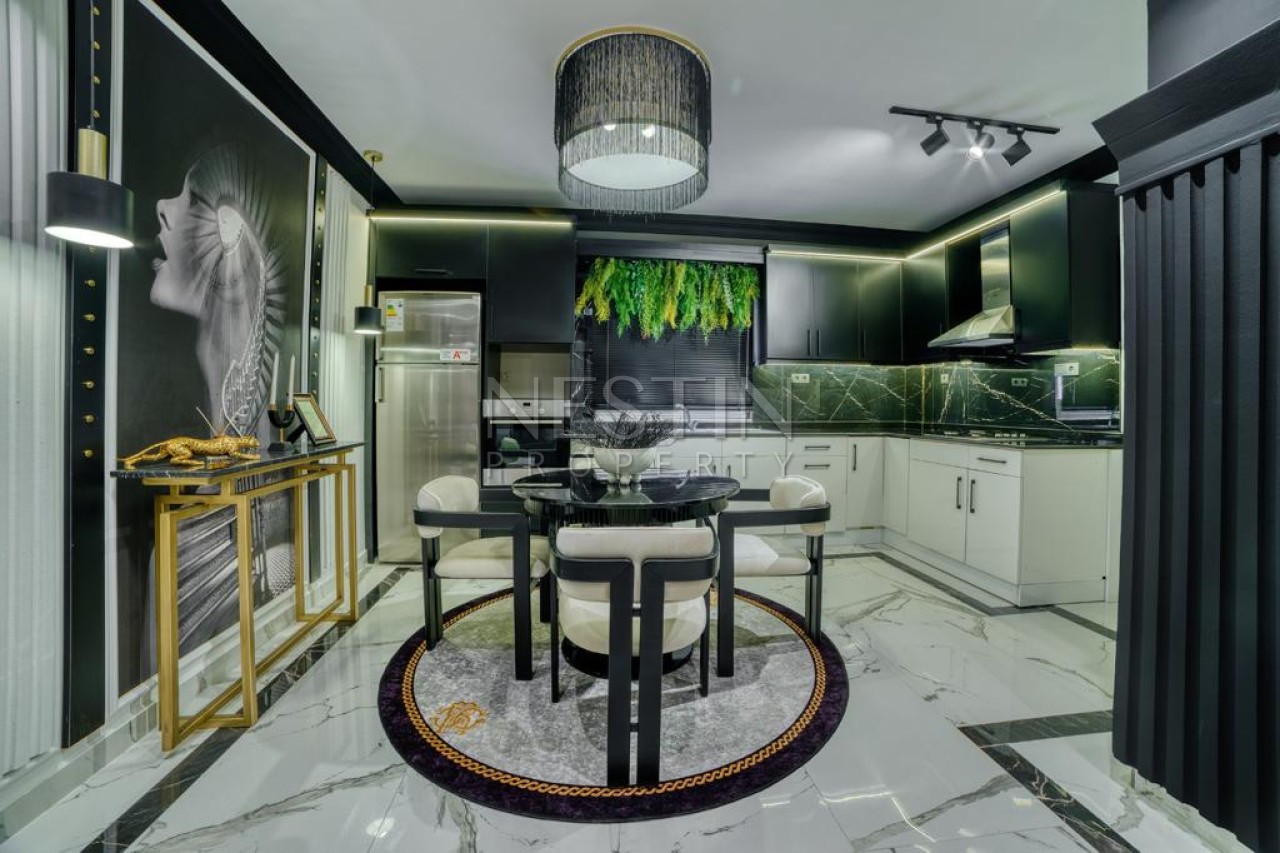 Вилла 3+1 в центре города Аланья в районе Тепе с видом на море и горы фото 5