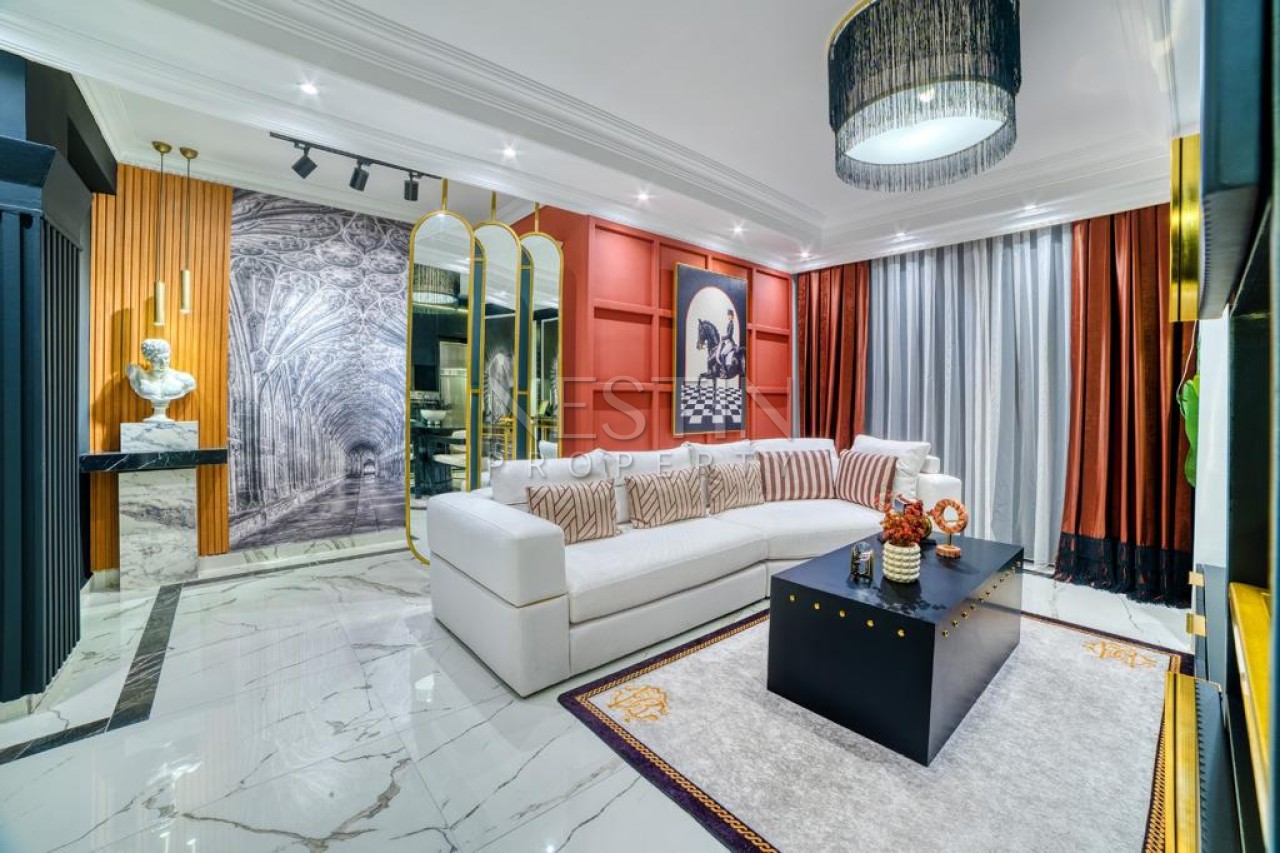 Вилла 3+1 в центре города Аланья в районе Тепе с видом на море и горы фото 9