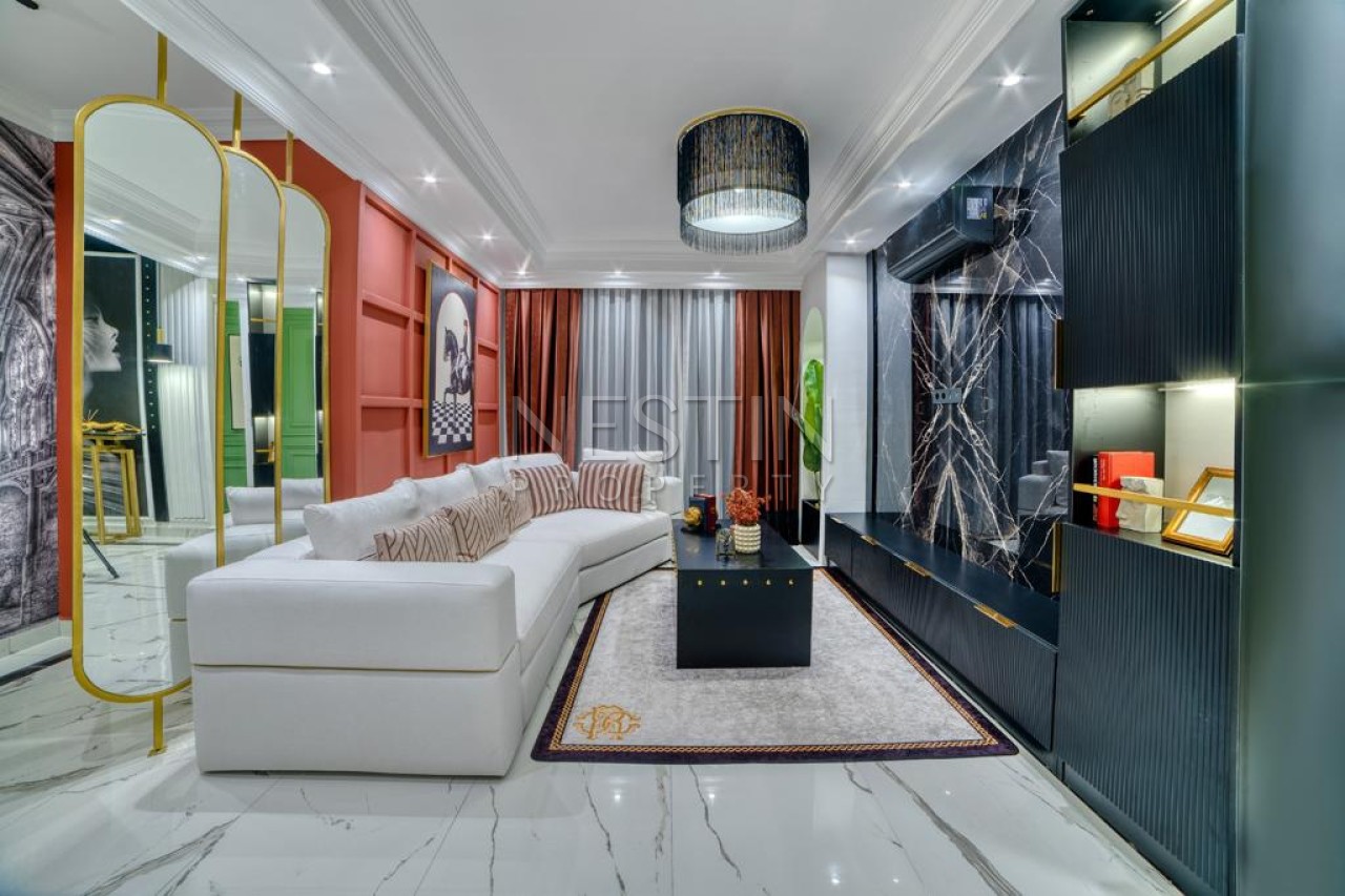 Вилла 3+1 в центре города Аланья в районе Тепе с видом на море и горы фото 11