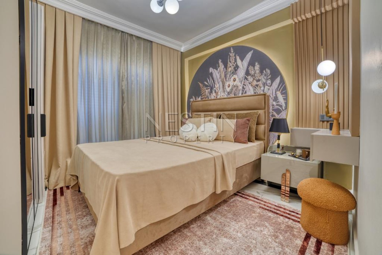 Вилла 3+1 в центре города Аланья в районе Тепе с видом на море и горы фото 15