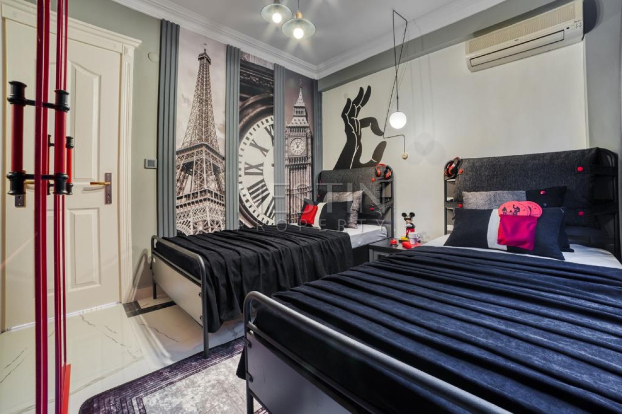 Вилла 3+1 в центре города Аланья в районе Тепе с видом на море и горы фото 21