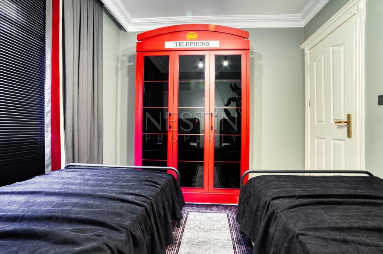 Вилла 3+1 в центре города Аланья в районе Тепе с видом на море и горы фото 22