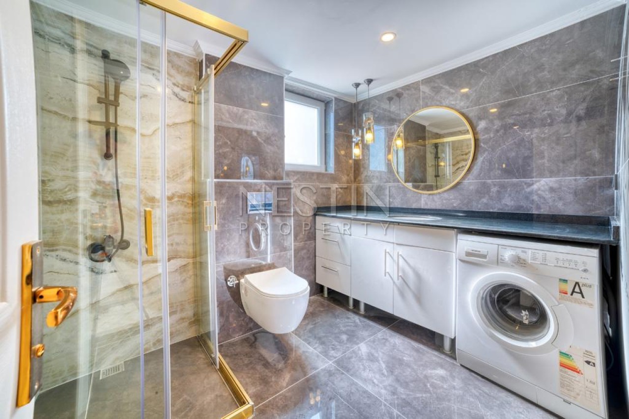 Вилла 3+1 в центре города Аланья в районе Тепе с видом на море и горы фото 25