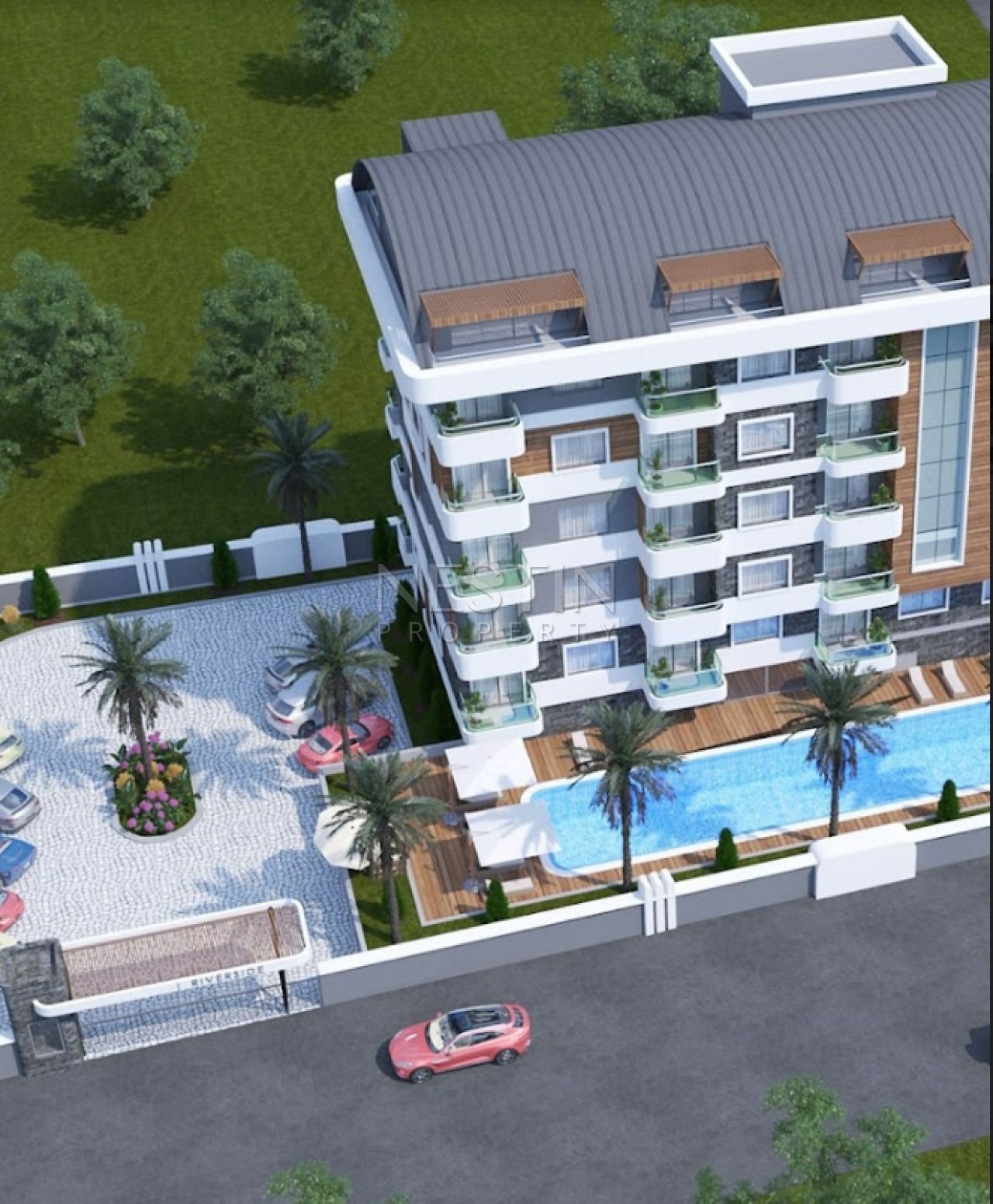 Квартира дуплекс 3+1 в районе Газипаша, на этапе строительства, в 1 км от Средиземного моря фото 2