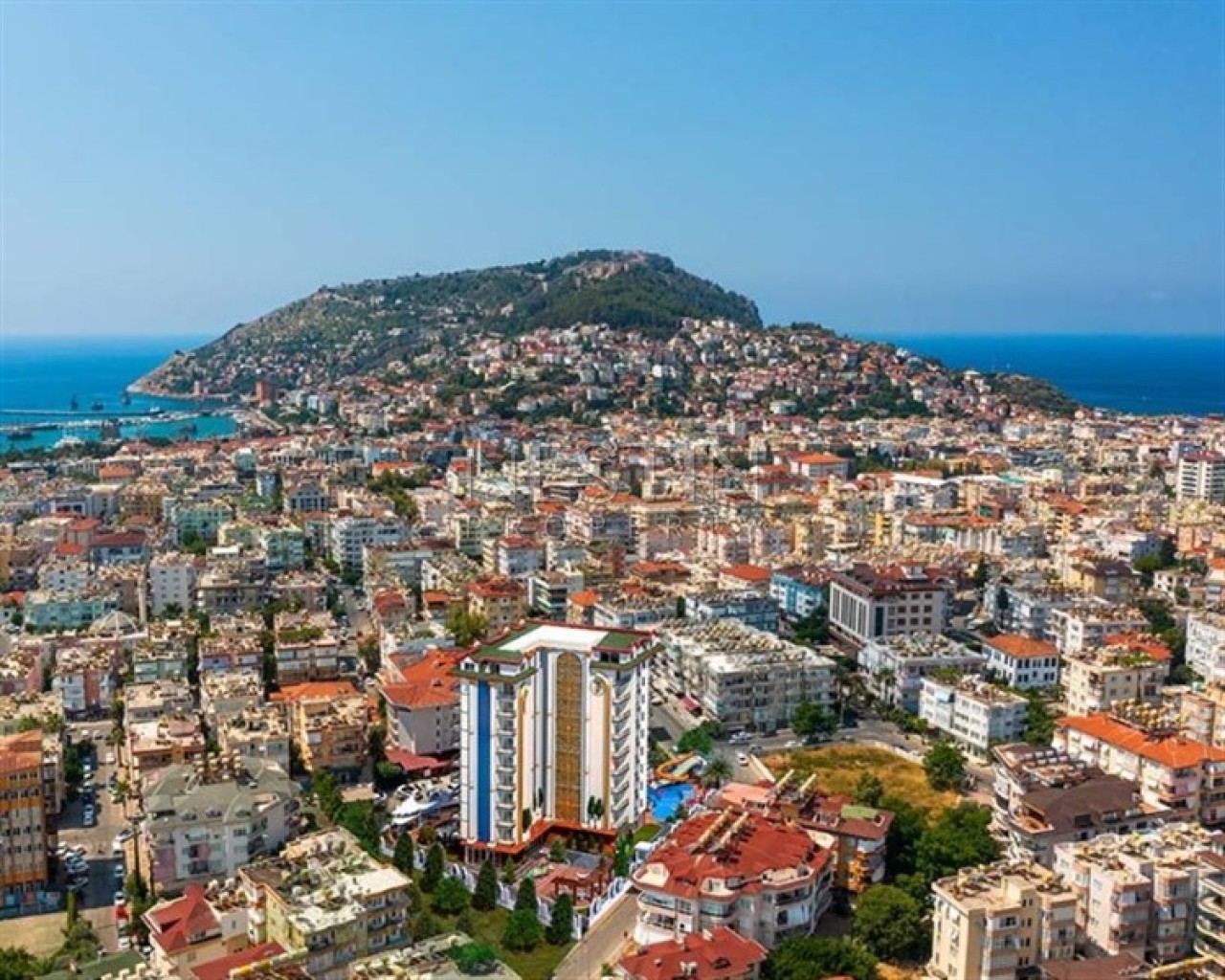 Квартира 1+1 в центре города Аланья на стадии строительства в 800 м от Средиземного моря фото 11