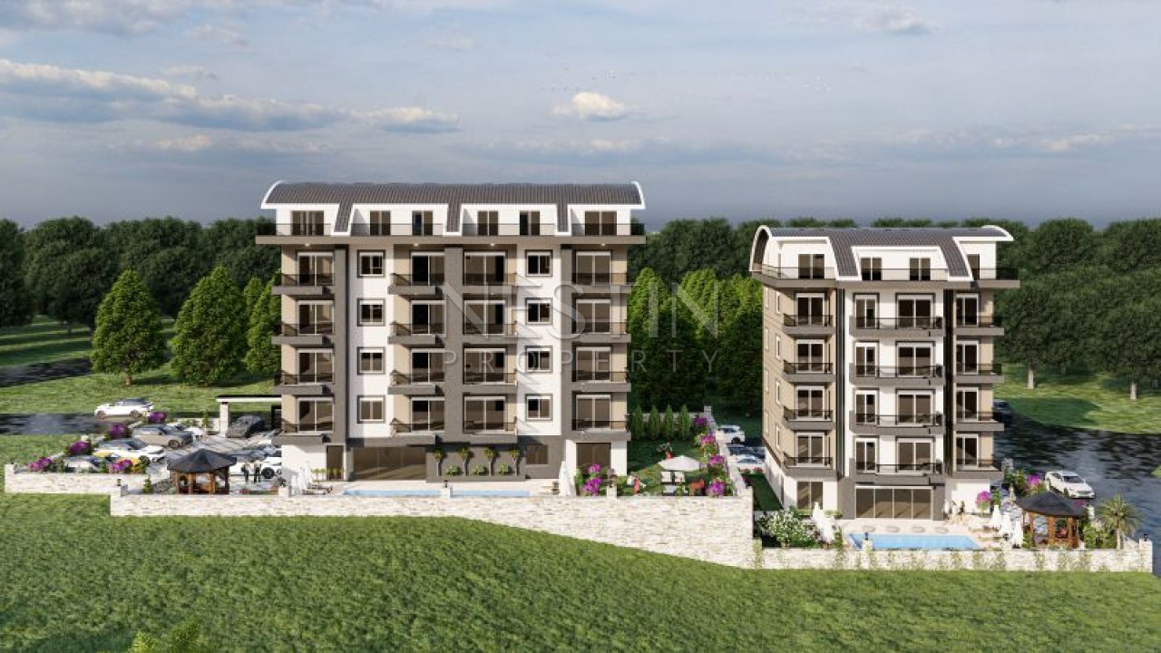 Квартиры в новом комплексе в районе Оба в 1800 метрах от моря фото 2