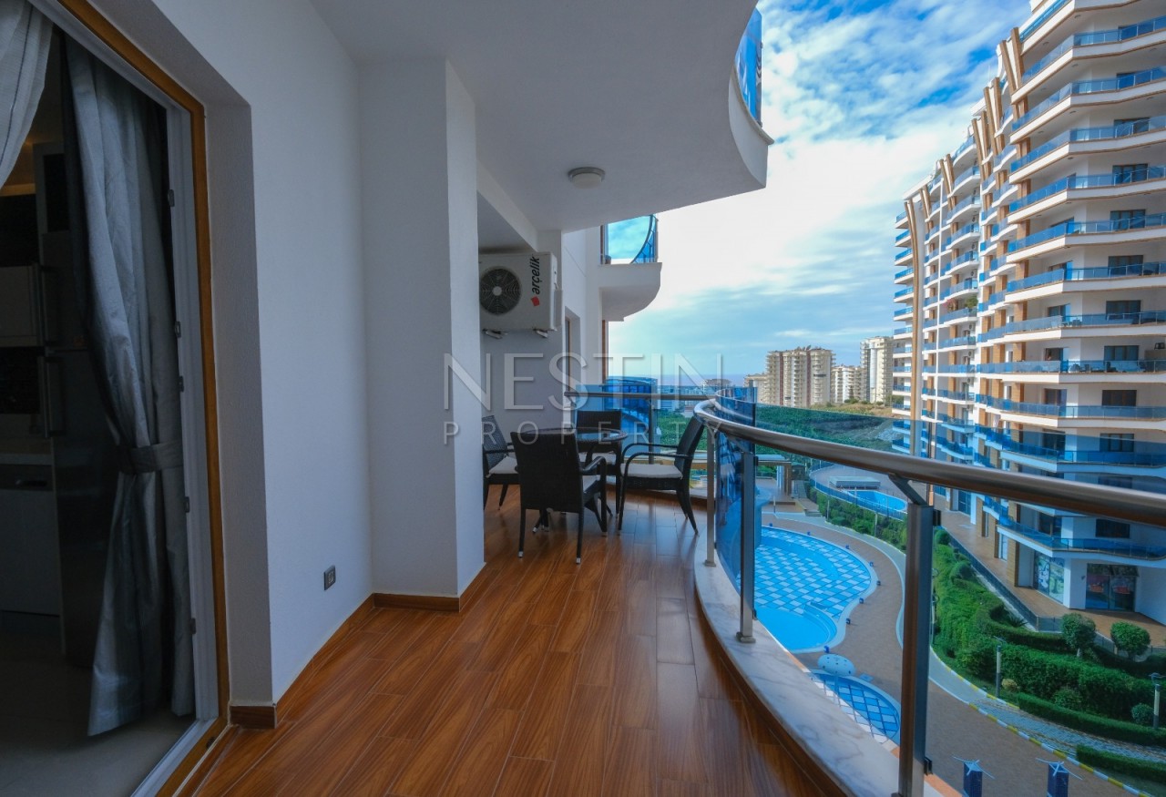 Квартира 1+1 с видом на море в роскошном комплексе в Махмутларе фото 31