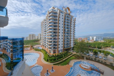 Квартира 1+1 с видом на море в роскошном комплексе в Махмутларе фото 33