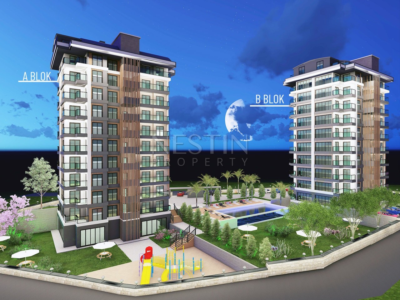 Новый современный проект Премиум класса в районе Авсаллар в 1000 м от Средиземного моря фото 5