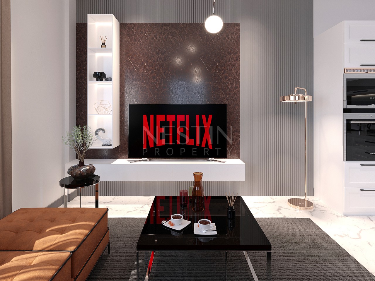 Новый современный проект Премиум класса в районе Авсаллар в 1000 м от Средиземного моря фото 22