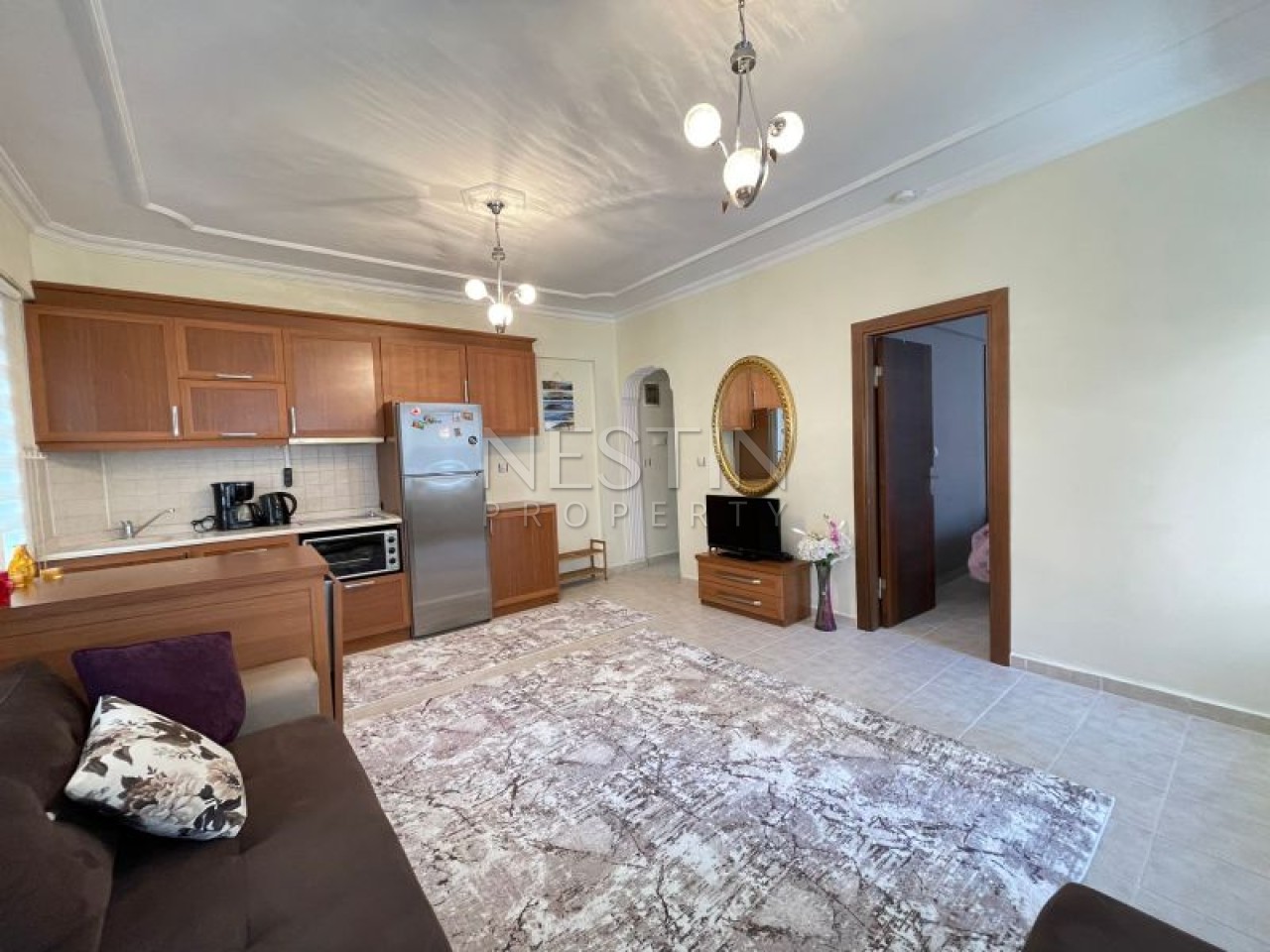 Квартира 1+1 в центре Алании в 100 метрах от Средиземного моря. фото 6