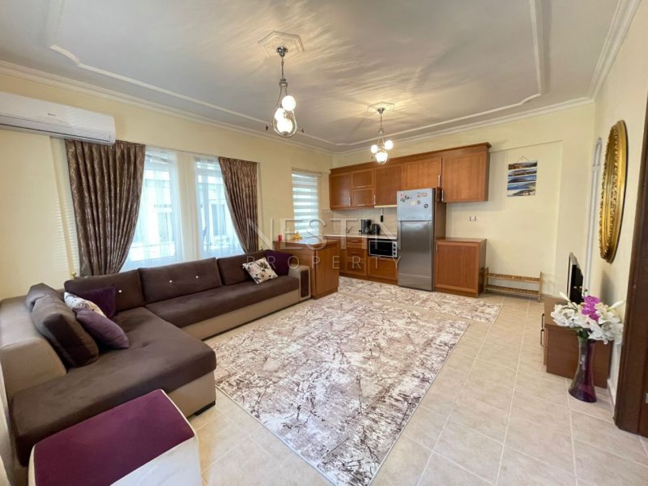 Квартира 1+1 в центре Алании в 100 метрах от Средиземного моря. фото 9