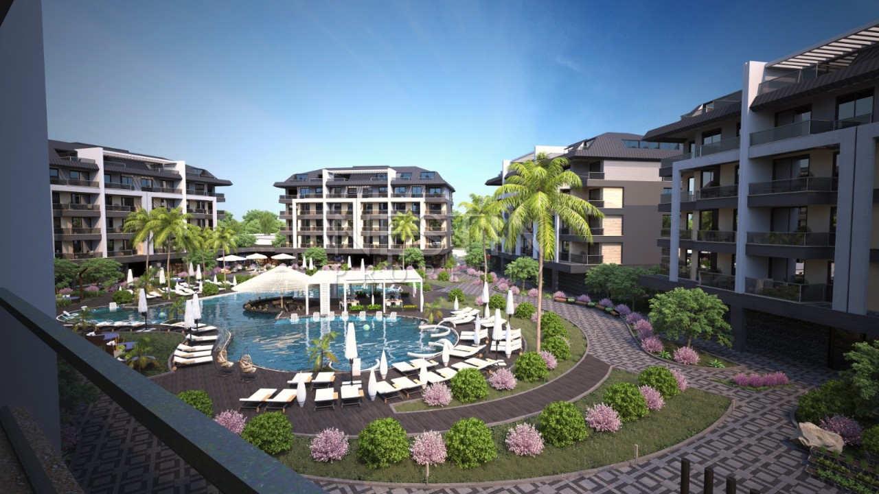 Квартира 1+1 в районе Оба в новом жилом комплексе в 800 м от Средиземного моря фото 5