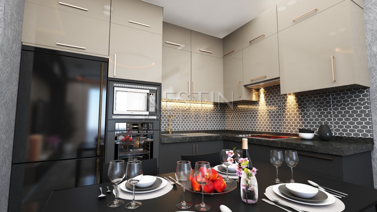 Квартира 1+1 в районе Оба в новом жилом комплексе в 800 м от Средиземного моря фото 8