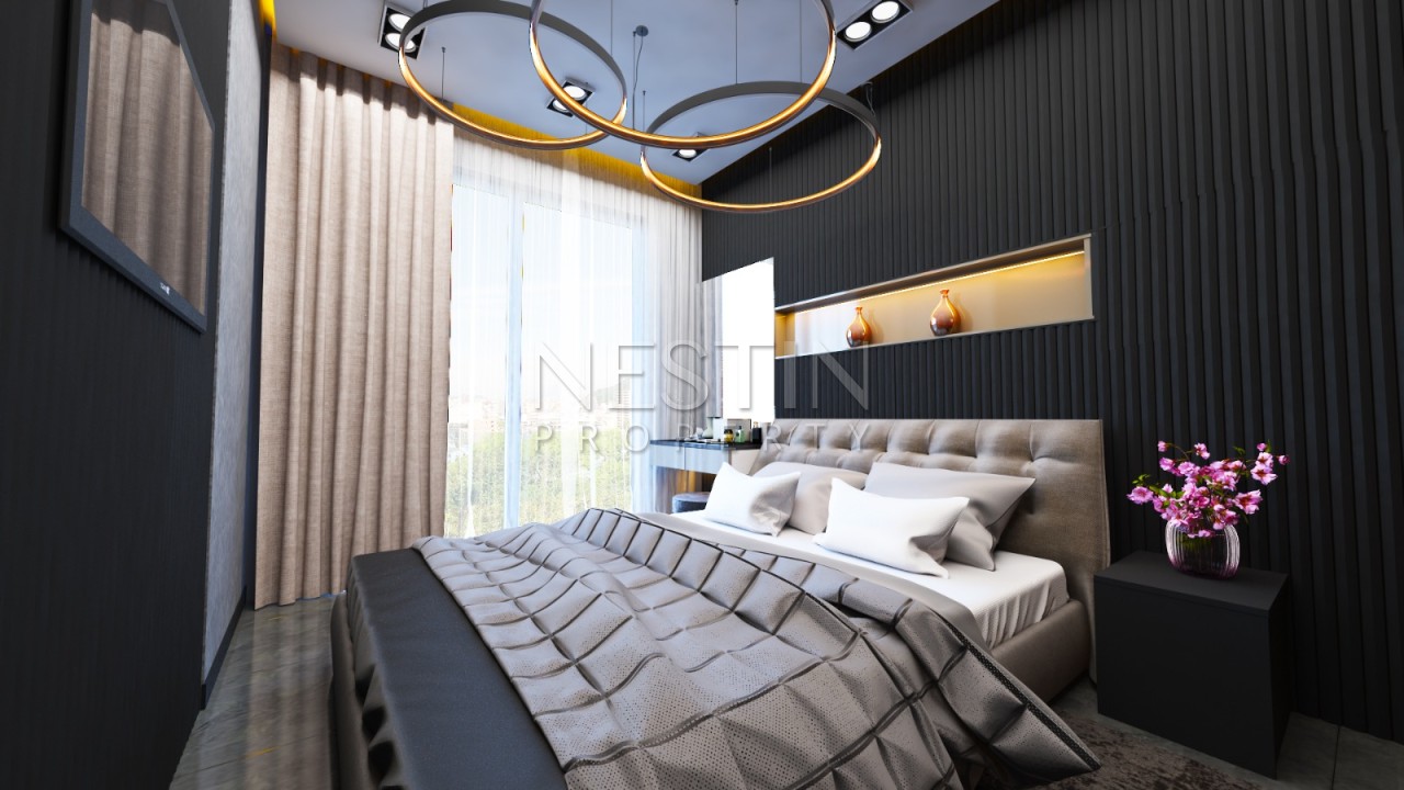 Квартира 1+1 в районе Оба в новом жилом комплексе в 800 м от Средиземного моря фото 10