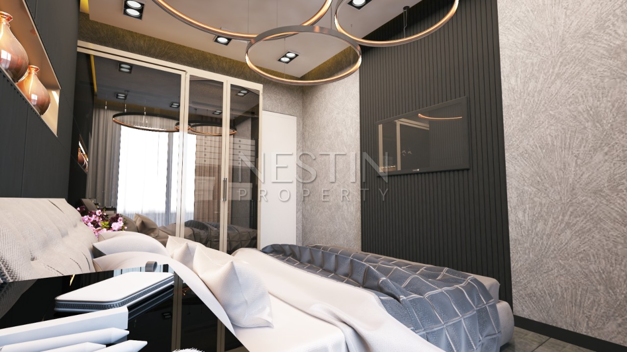 Квартира 1+1 в районе Оба в новом жилом комплексе в 800 м от Средиземного моря фото 12