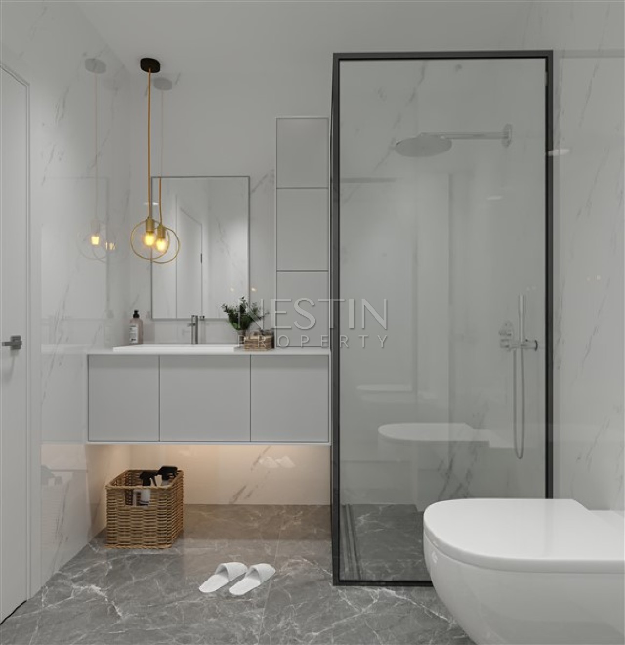 Квартира 1+1 в новом строящимся комплексе в районе Конаклы 850 метрах от моря фото 6