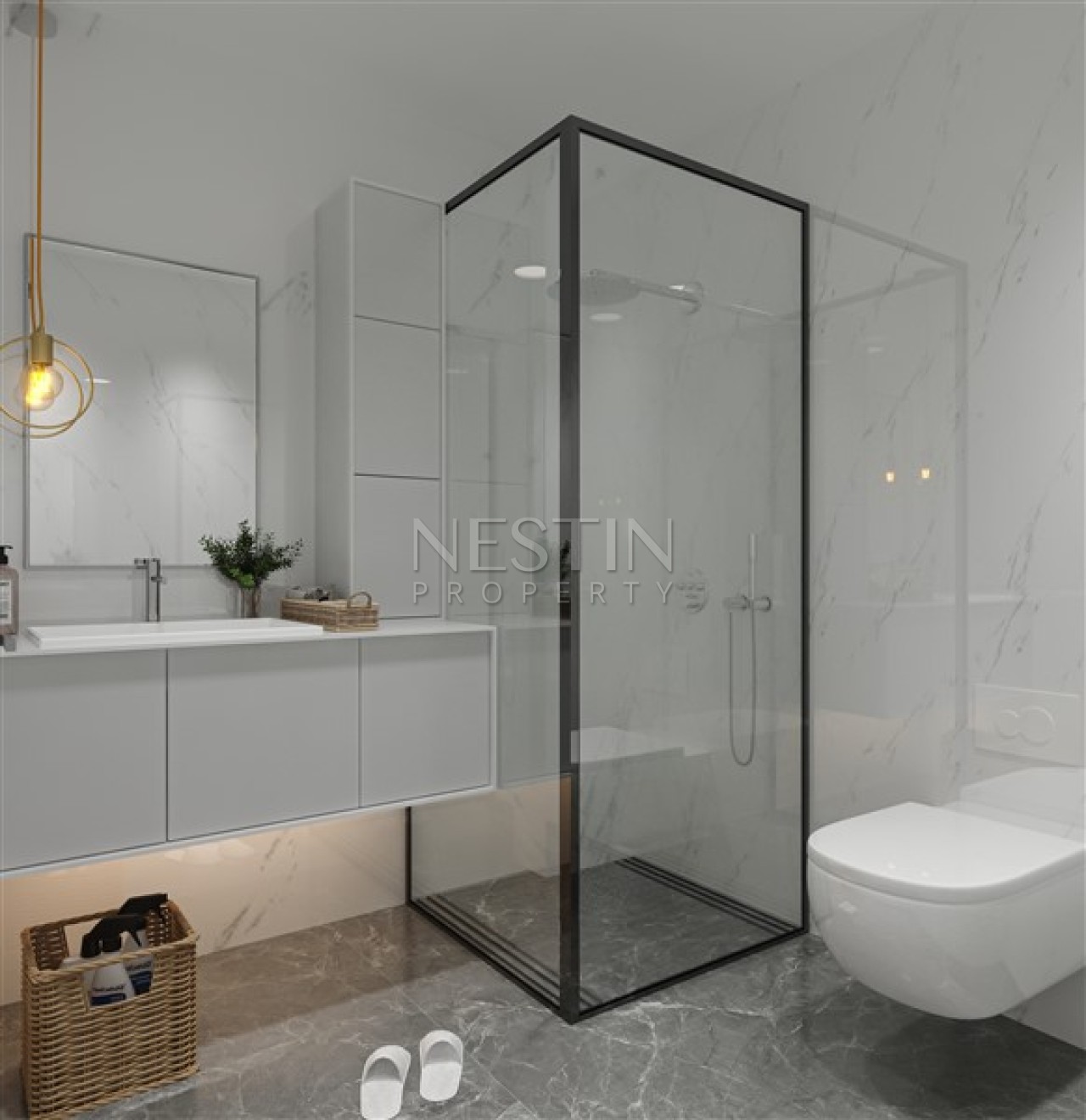 Квартира 1+1 в новом строящимся комплексе в районе Конаклы 850 метрах от моря фото 13