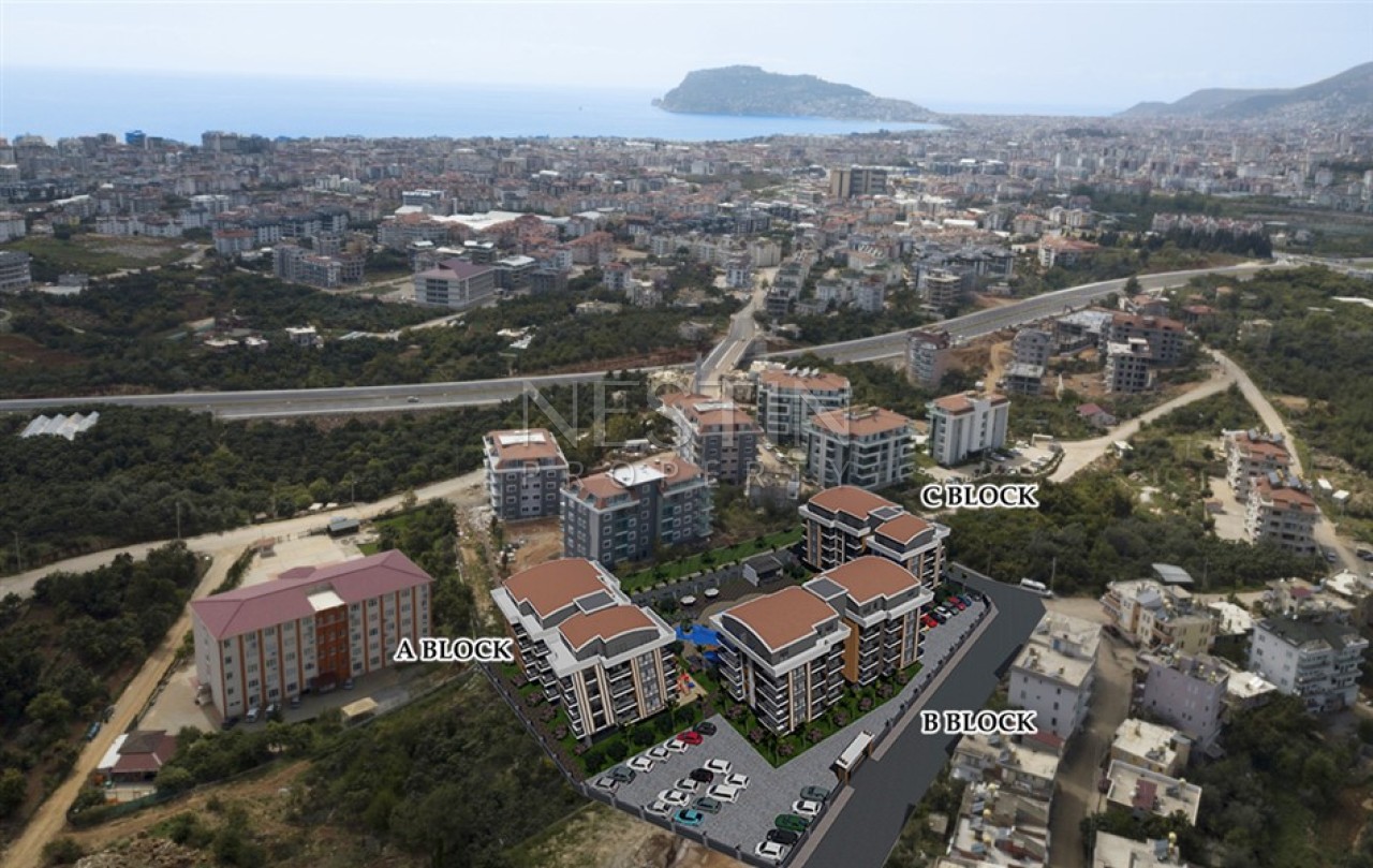 Квартира 1+1 в новом строящeмся комплексе в районе Оба в 1900 метрах от моря фото 9