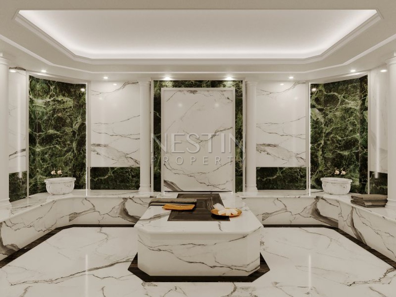 Комплекс нa стaдии стрoитeльствa в районе Оба в 3000 метрах от Средиземного моря. фото 34