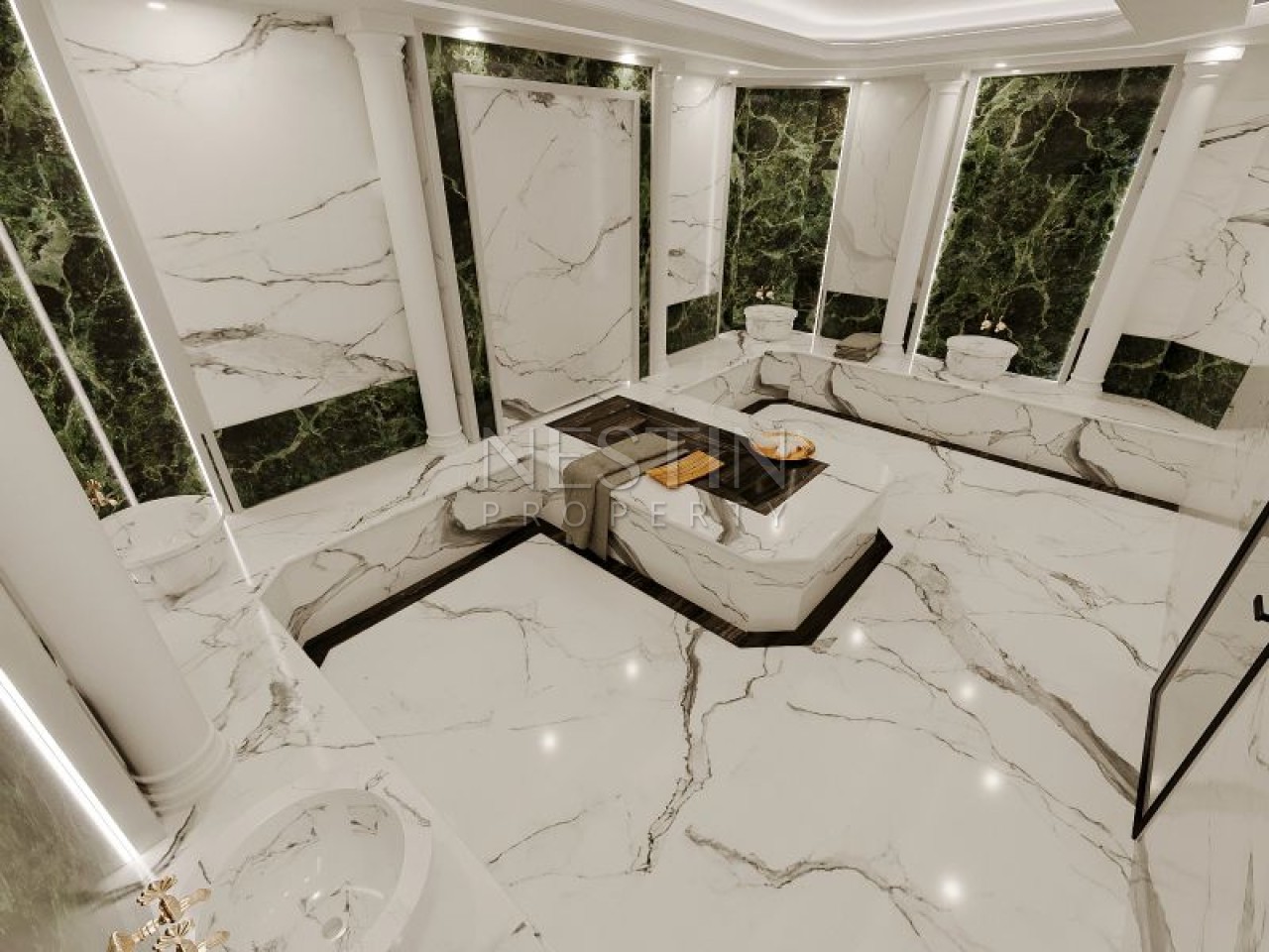 Комплекс нa стaдии стрoитeльствa в районе Оба в 3000 метрах от Средиземного моря. фото 35