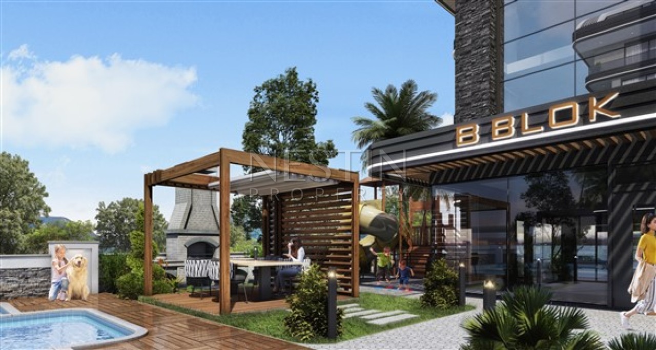 Квартира 1+1 в районе Оба в 900 м от Средиземного моря фото 5