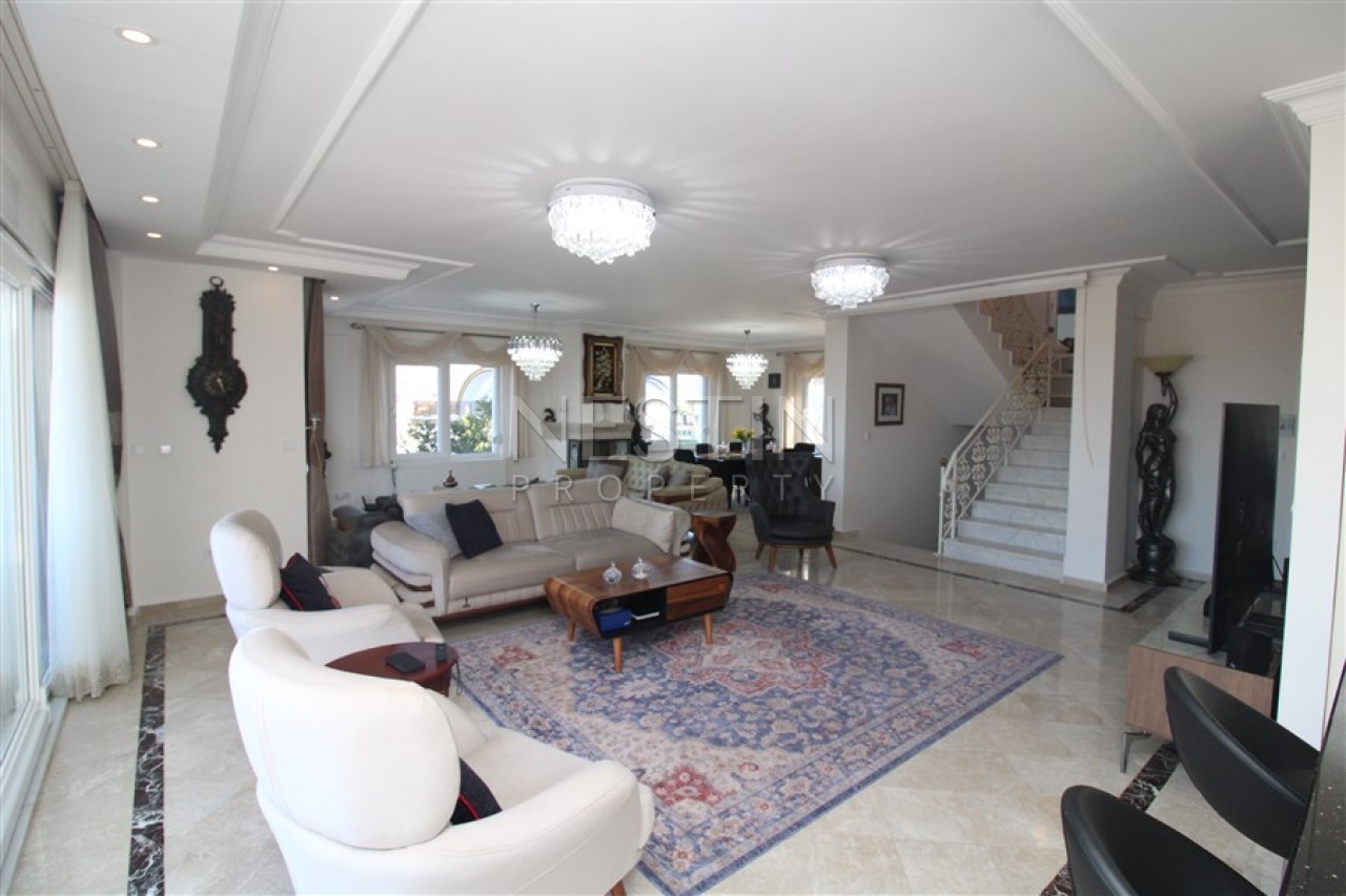 Вилла 6+2 в районе Каргыджак в 1000 м от Средиземного моря с видом на море фото 7