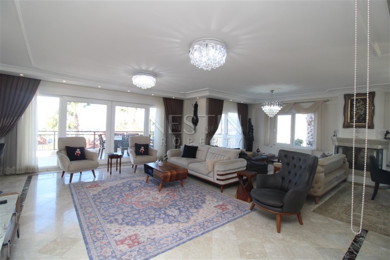 Вилла 6+2 в районе Каргыджак в 1000 м от Средиземного моря с видом на море фото 8