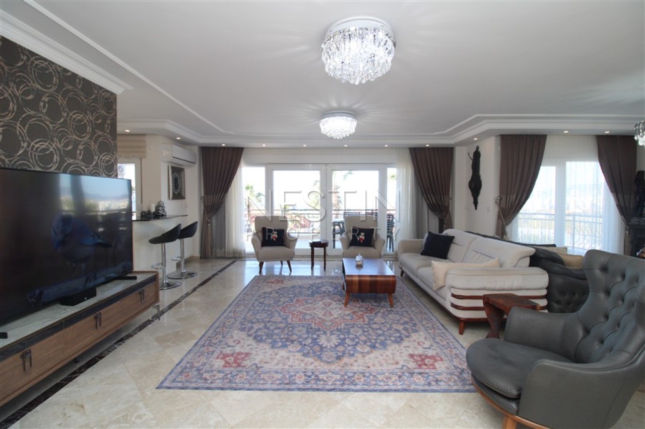 Вилла 6+2 в районе Каргыджак в 1000 м от Средиземного моря с видом на море фото 9