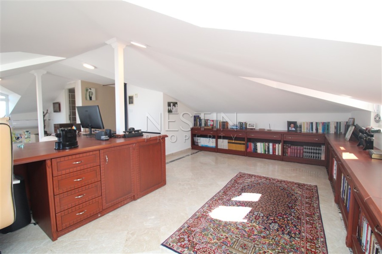 Вилла 6+2 в районе Каргыджак в 1000 м от Средиземного моря с видом на море фото 20