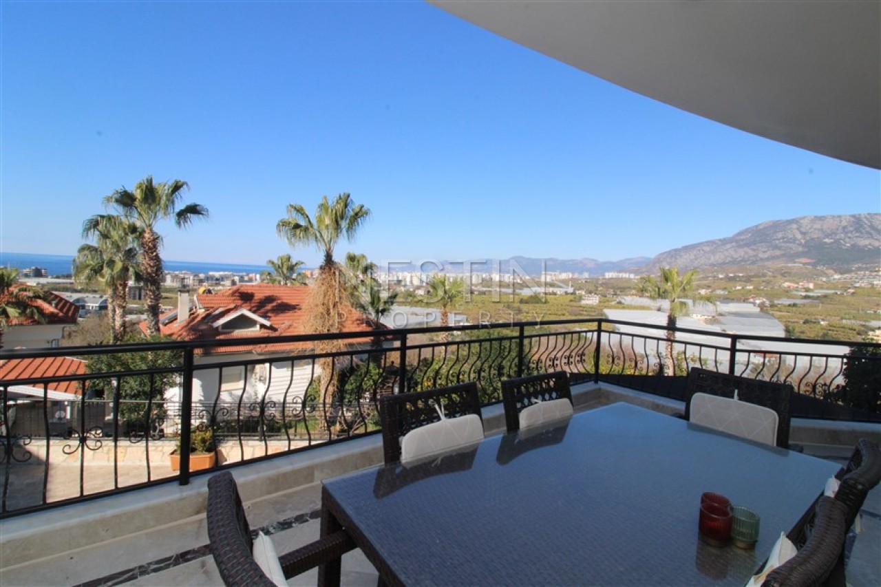 Вилла 6+2 в районе Каргыджак в 1000 м от Средиземного моря с видом на море фото 32