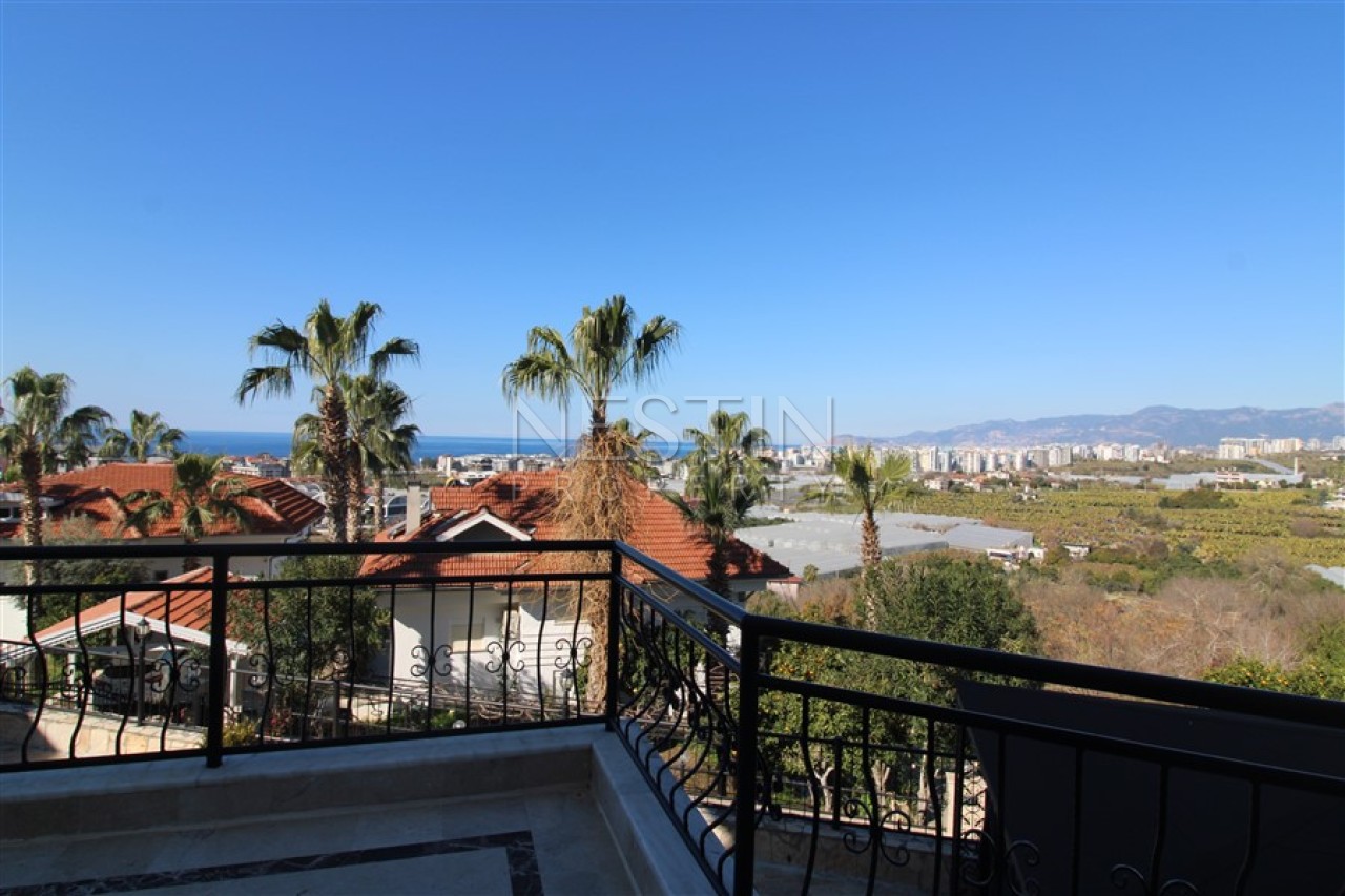 Вилла 6+2 в районе Каргыджак в 1000 м от Средиземного моря с видом на море фото 33