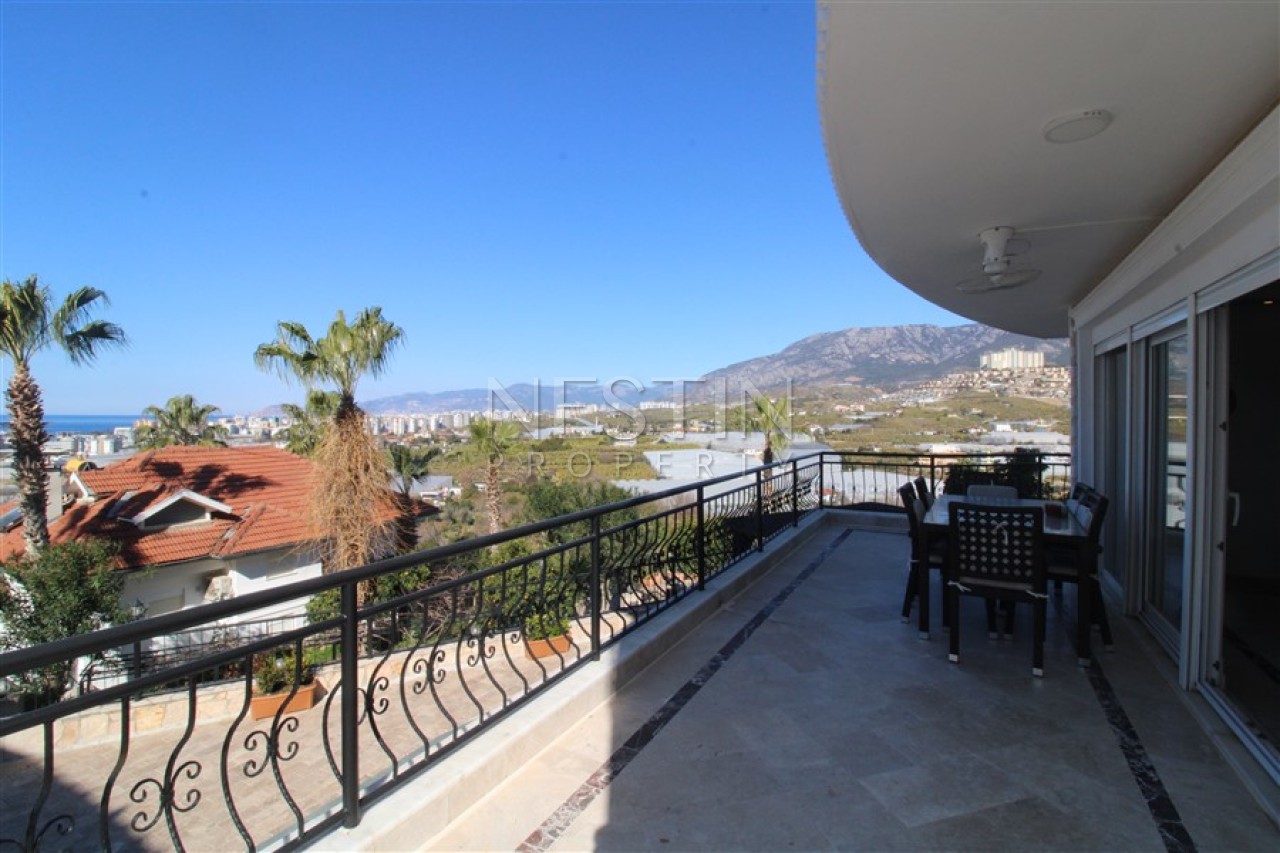 Вилла 6+2 в районе Каргыджак в 1000 м от Средиземного моря с видом на море фото 34