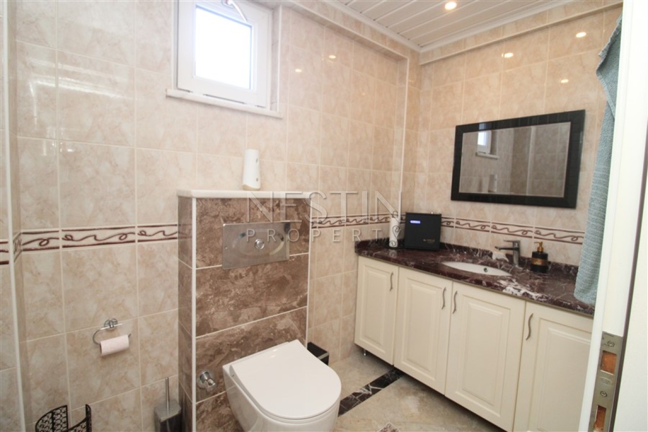 Вилла 6+2 в районе Каргыджак в 1000 м от Средиземного моря с видом на море фото 36