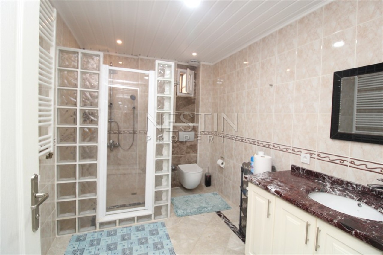 Вилла 6+2 в районе Каргыджак в 1000 м от Средиземного моря с видом на море фото 38