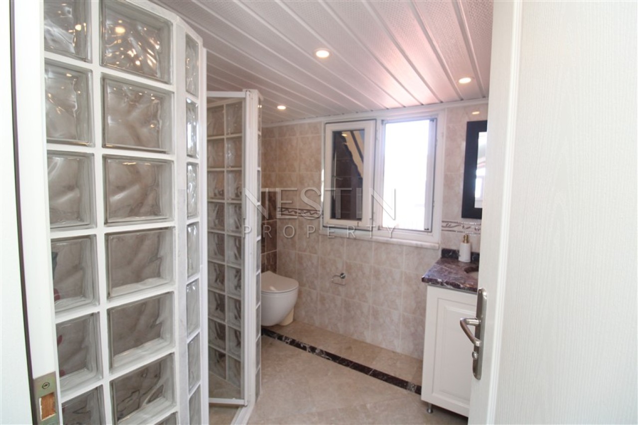 Вилла 6+2 в районе Каргыджак в 1000 м от Средиземного моря с видом на море фото 39