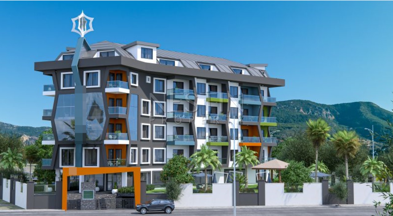 Квартиры в новом строящемся комплексе в районе Оба в 3500 метрах от моря. фото 2