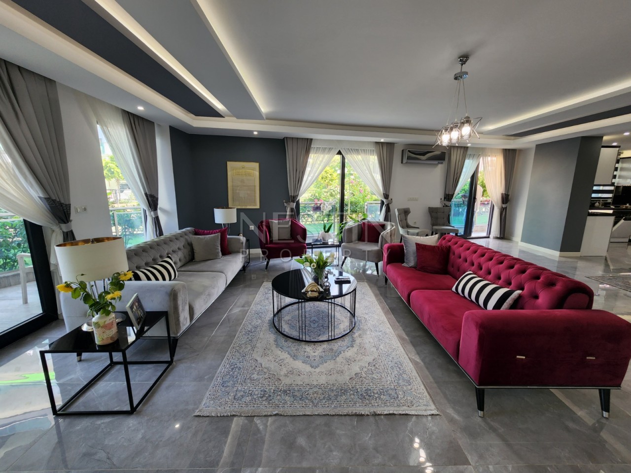 Квартира дуплекс 3+1 в районе Каргыджак в 200 м от Средиземного моря фото 14