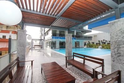 Квартира 1+1 в роскошном комплексе на первой линии в Махмутларе фото 6