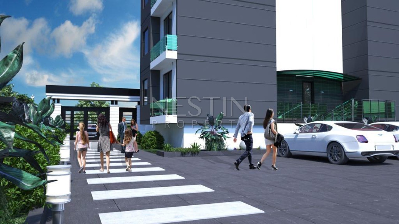 Квартира 1+1 в новом ЖК в районе Кестель в 500 метрах от Средиземного моря. фото 15