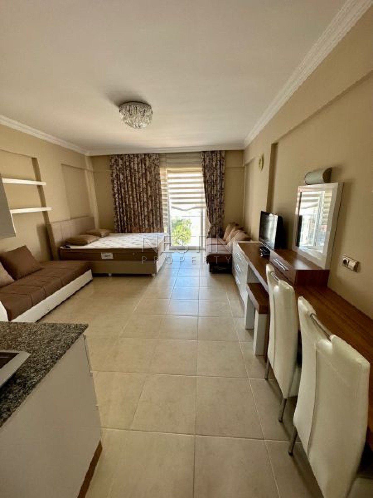 Квартира 1+0 в районе Махмутлар в 200 метрах от Средиземного моря. фото 4