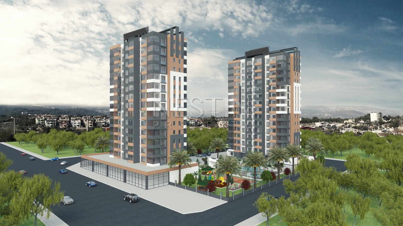 Новый ЖК на этапе строительства в городе Мерсин в районе Тедже в 350 м от Средиземного моря фото 3