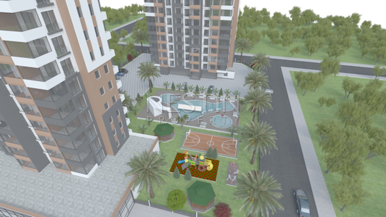 Новый ЖК на этапе строительства в городе Мерсин в районе Тедже в 350 м от Средиземного моря фото 6