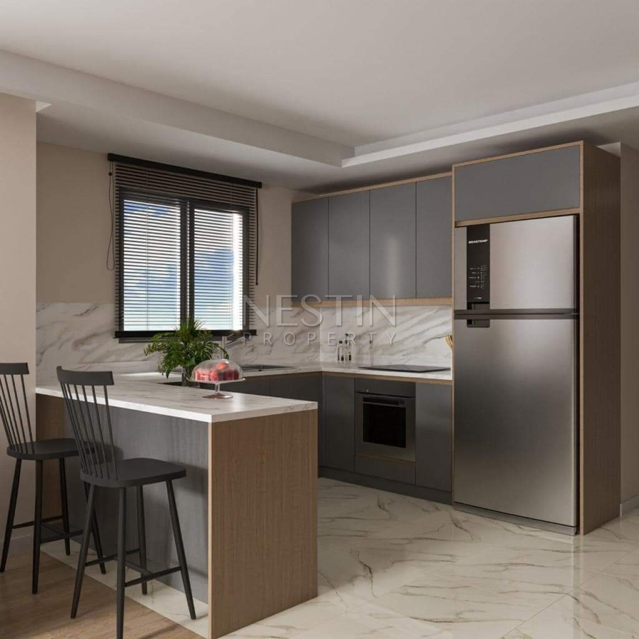 Квартира 1+1 в городе Мерсин в районе Арпачбахшиш в 300 м от Средиземного моря фото 9