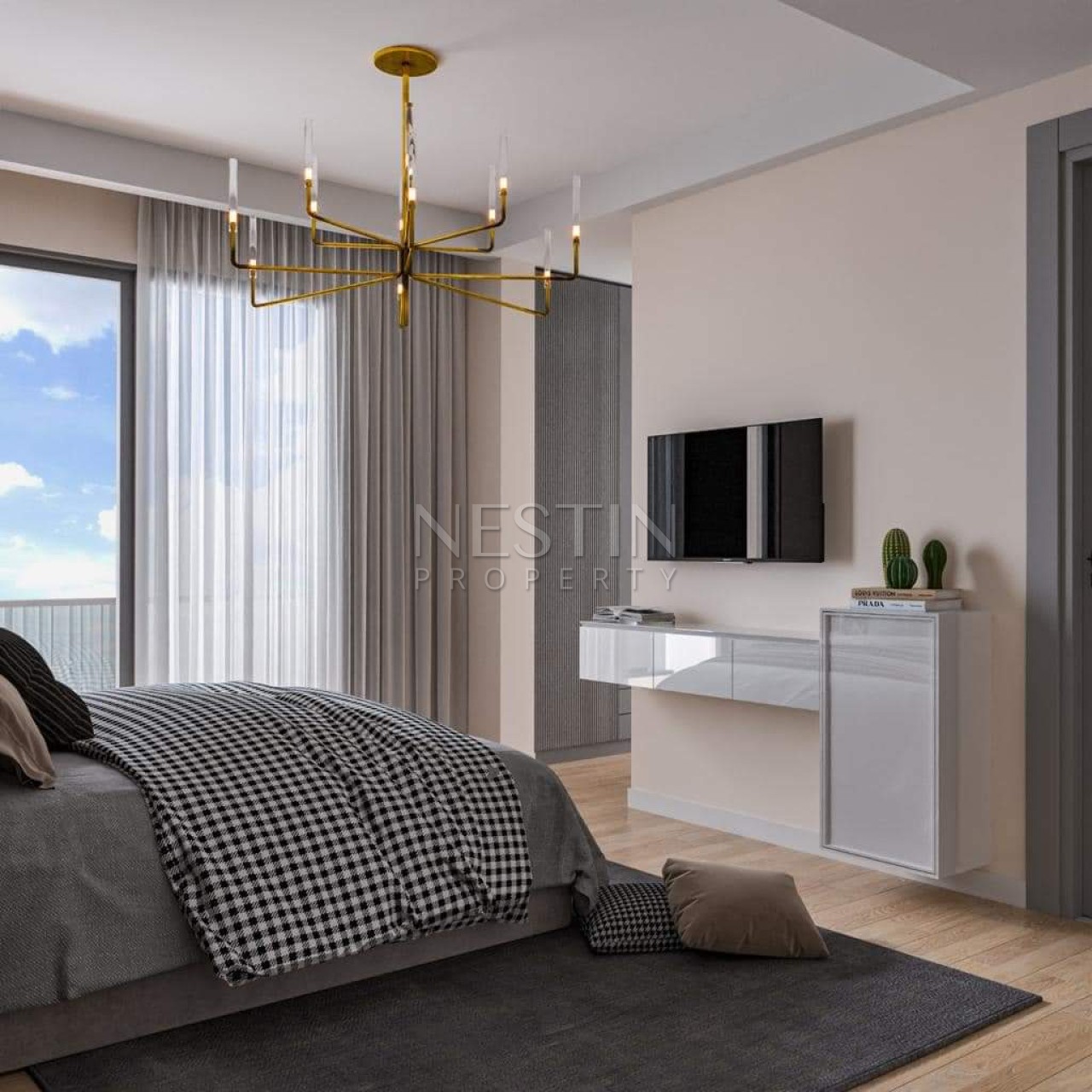 Квартира 1+1 в городе Мерсин в районе Арпачбахшиш в 300 м от Средиземного моря фото 18